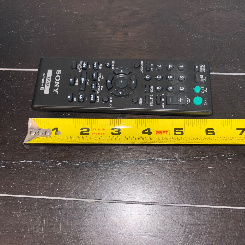 Sony | Genuine | RMT-D187A | DVD Remote Control | Black Replacement Remote - Picture 7 of 8